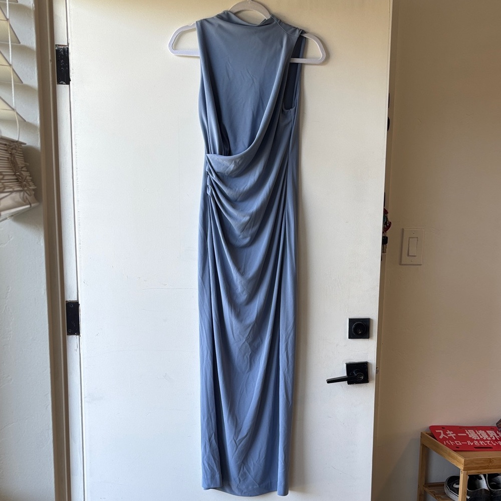 Zara Backless Light Blue Dress